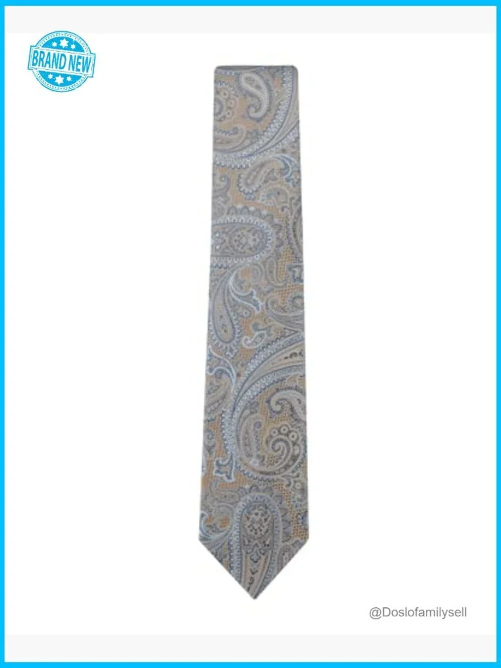 Classic Paisley Tie Retro Elegant Formal Wear Silk Blend Self-Tie Closure